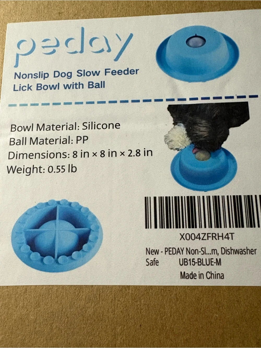 Dog slow feeder bowl